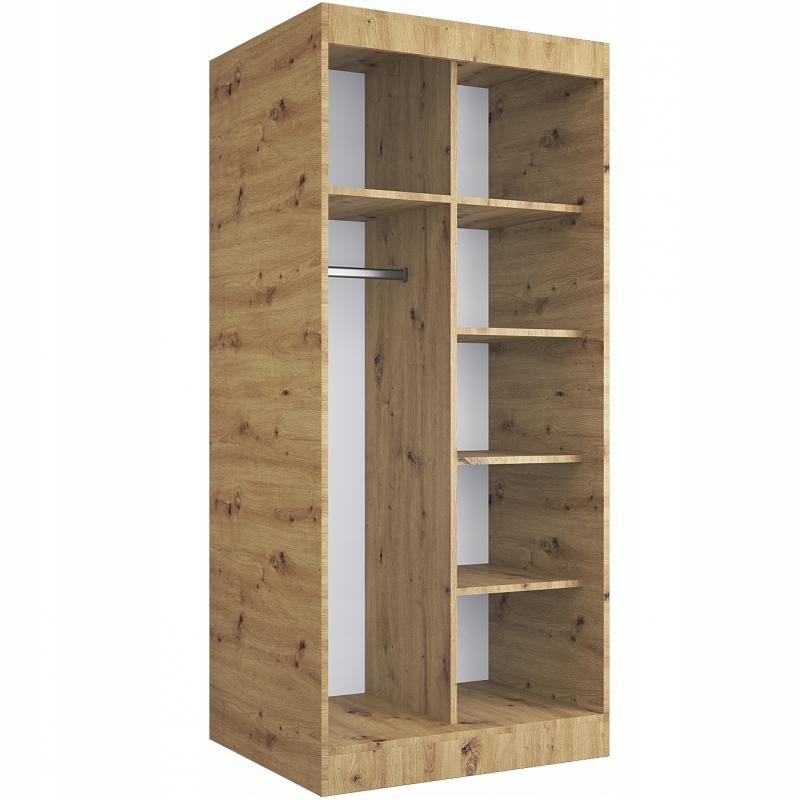 Szafa bez drzwi /regał półki+drążek 90 artisan MKP