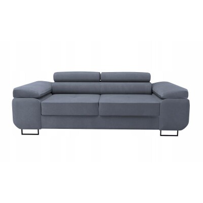 Kanapa / sofa 2 osobowa welur szara 210cm NC