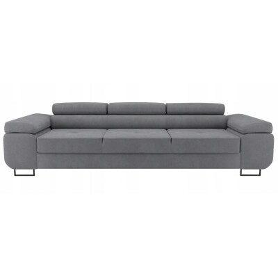 Kanapa / sofa 3 osobowa welur szara 255cm NC