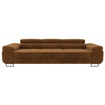 Kanapa / sofa 3 osobowa welur miodowa 255cm NC