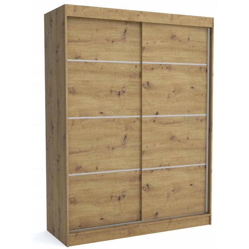 Szafa dwudrzwiowa przesuwna 160 cm dąb artisan ML