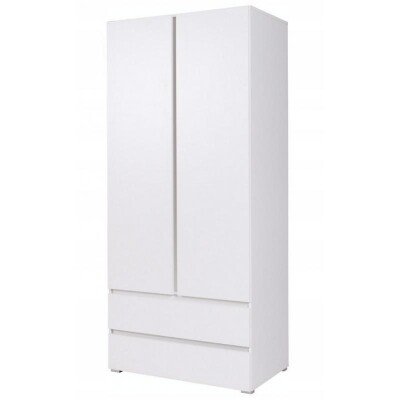 szafa 92cm CS-2 drzwi + szuflady biały mat
