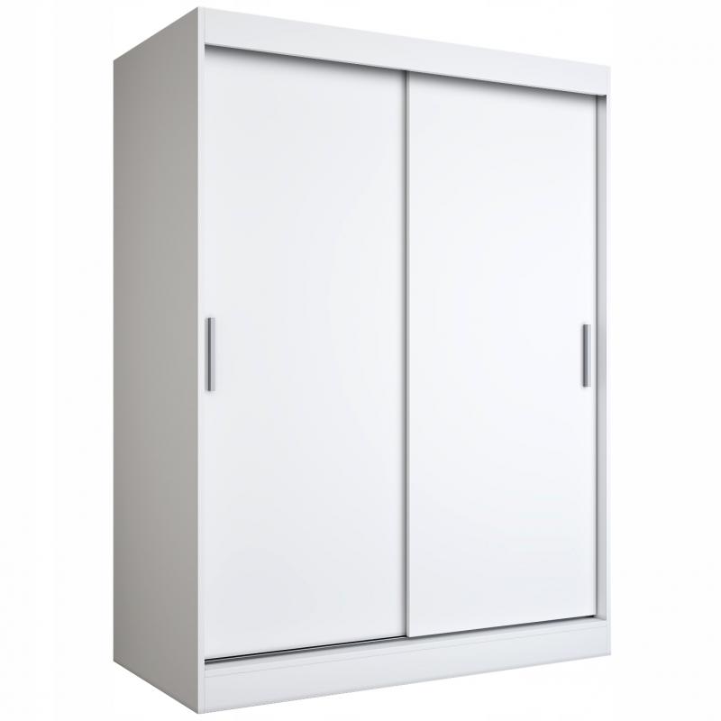 Szafa przesuwna 2 drzwi 150 cm biała mat MKP