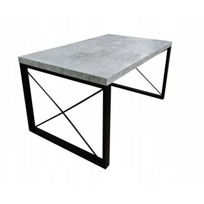Ława stolik kawowy 100x60cm beton metalowe nogi