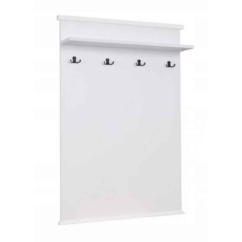 Panel półka z wieszakami przedpokój biały GALIA BIAS MEBLE