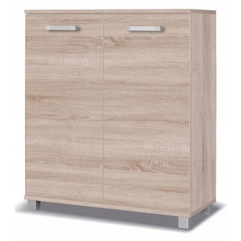 Komoda 100 cm dąb sonoma 2 drzwi półki X24