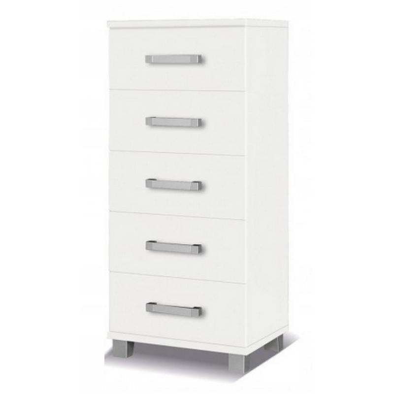 Komoda wąska 50 cm biały mat system X23