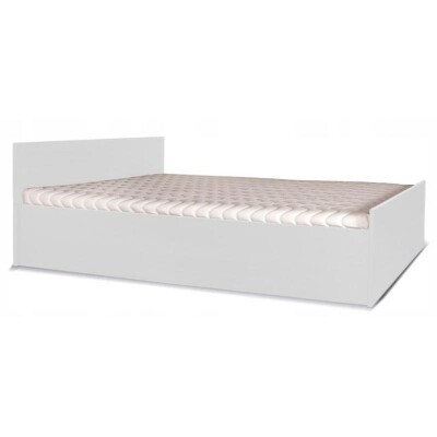 Łóżko podwójne 160 x 200 cm biały mat X17