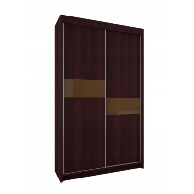 SZAFA 120 biała czarna sonoma wenge + szkło L120