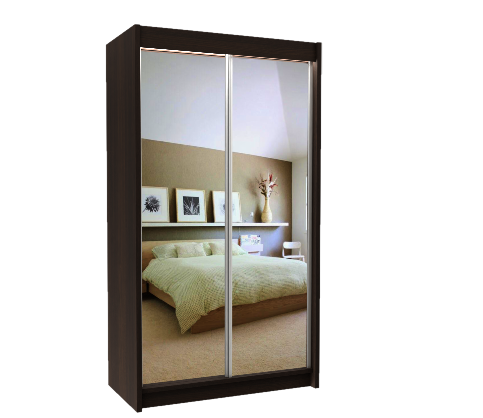 Szafa 120 cm biała czarna sonoma wenge lustro D120