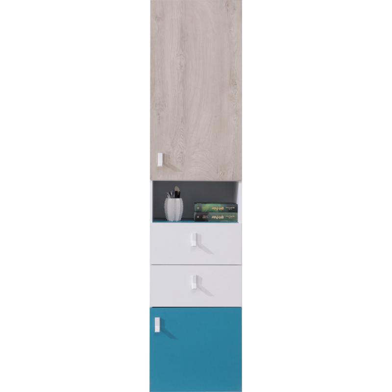 Regał 45 cm młodzieżowy kolorowy zamknięty PL4