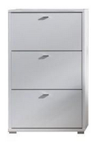 Szafka koszyk 3 klapy na buty biała mat A03