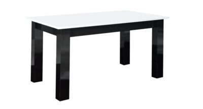 Ława biały czarny połysk stolik 102 x 62 cm Ł24
