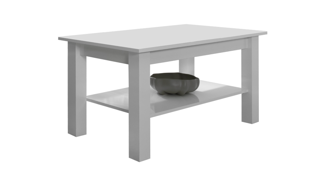 Ława biały połysk stolik kawowy 102 x 62 cm Ł23