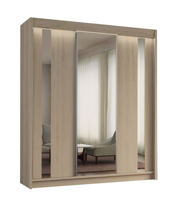 Szafa garderoba trzydrzwiowa 180cm sonoma G180