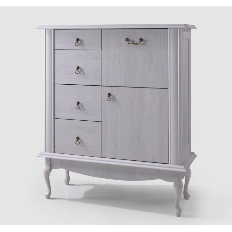 Komoda 105cm stylowa wysoka barek 2kolory KI11