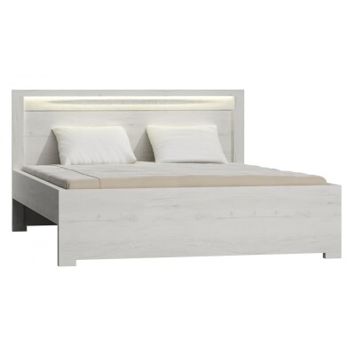 Łóżko podwójne 160x200 kolor craft biały IN-19