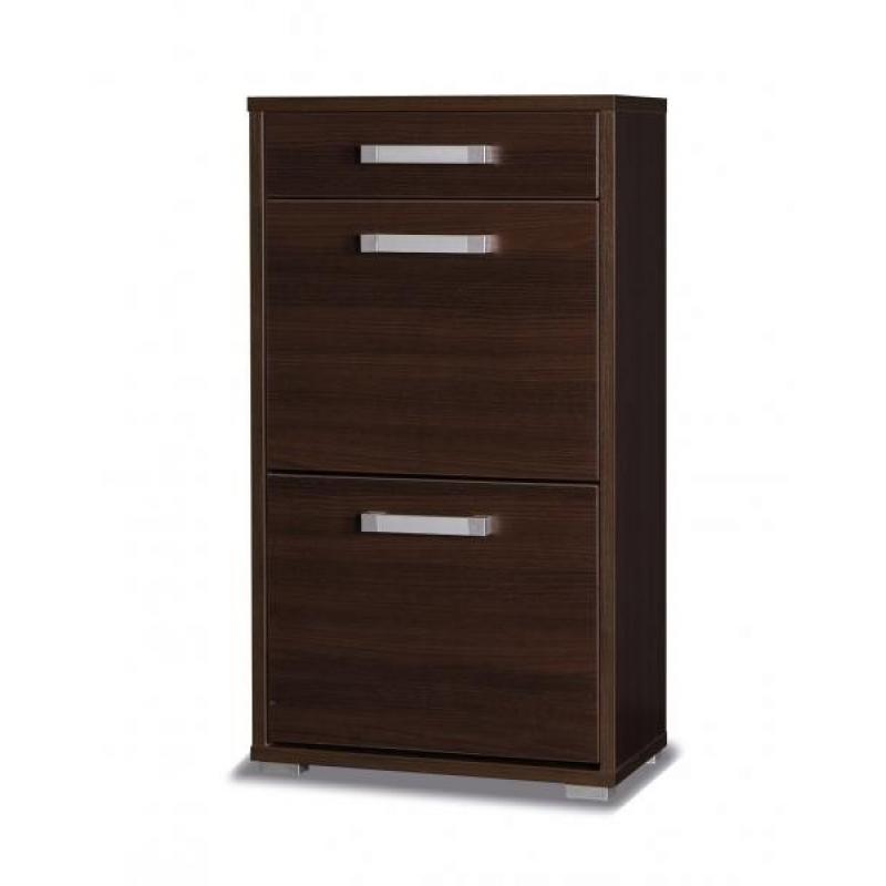 Szafka na buty 55cm kasztan śliwa biały system X18