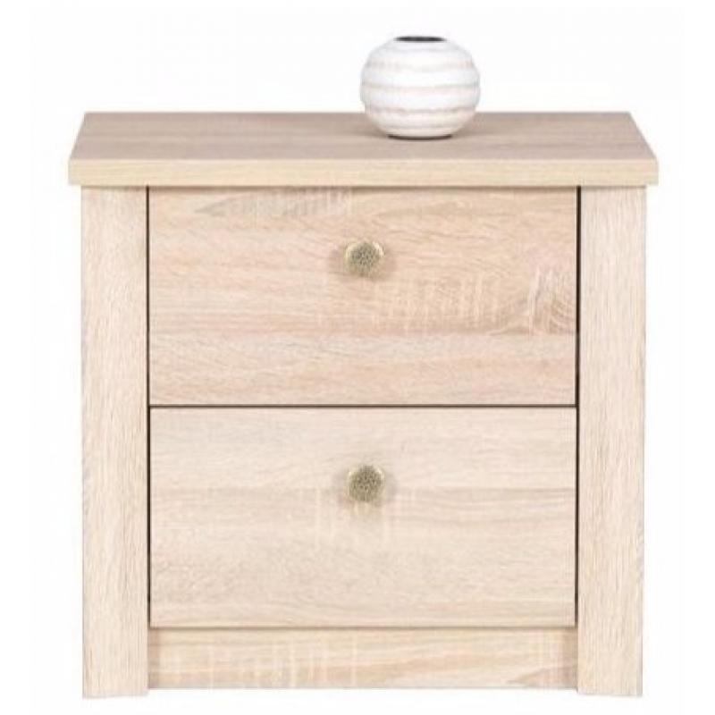 Szafka nocna 50cm dąb sonoma /czekolada system F12