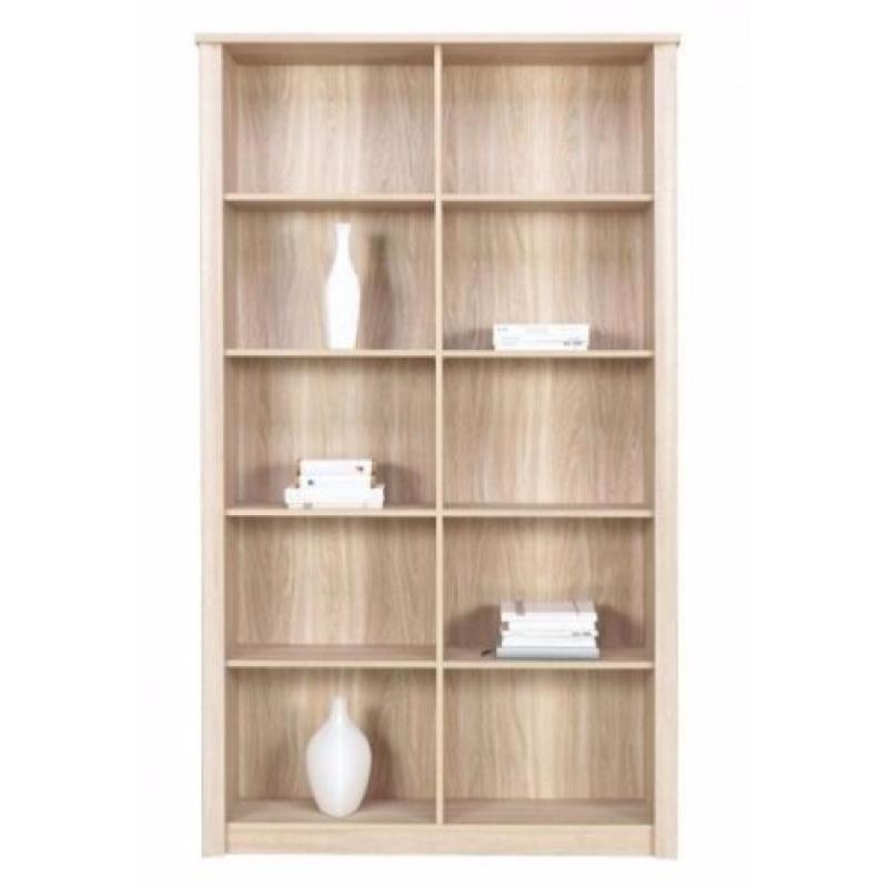 Regał dzielony 120 dąb sonoma /czekolada system F8