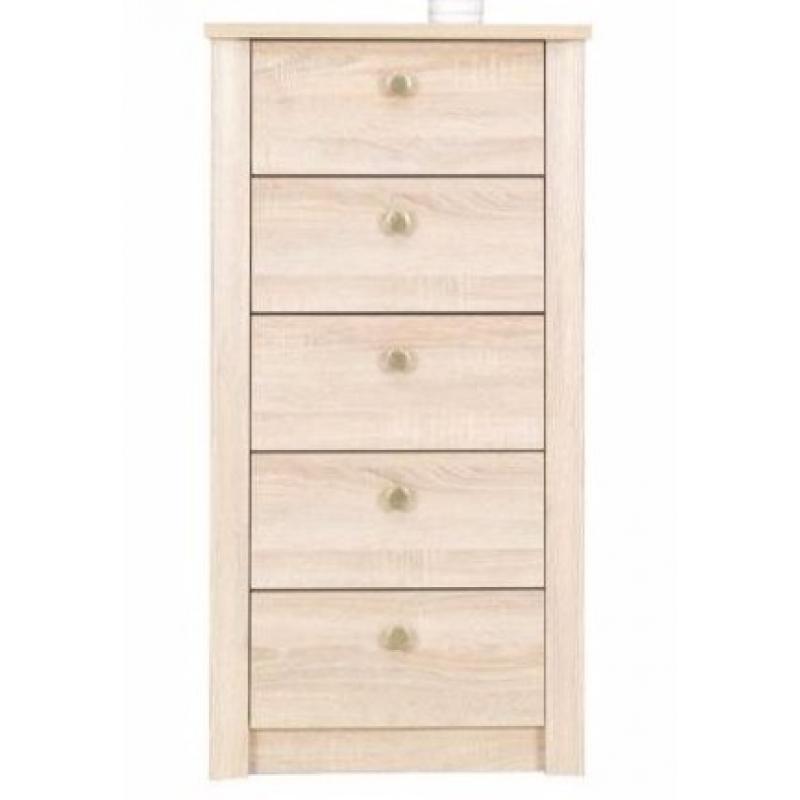 Komoda wąska 55 cm dąb sonoma system F7