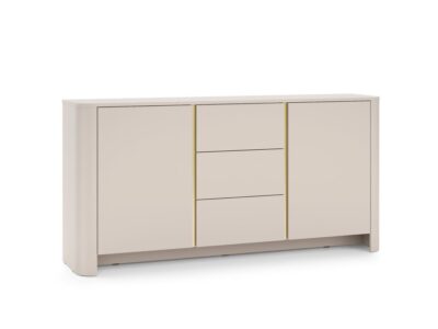 Komoda 168 cm kaszmir złote wstawki Bari