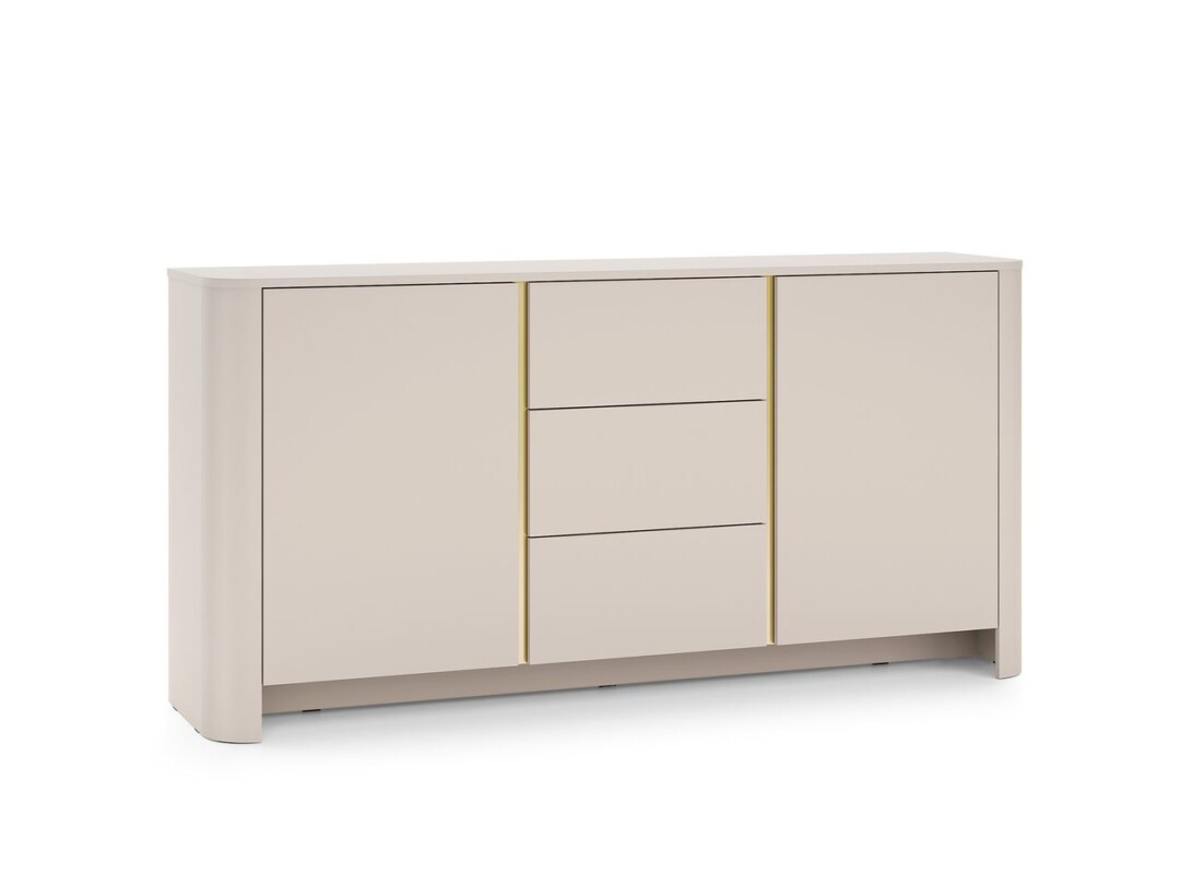 Komoda 168 cm kaszmir złote wstawki Bari