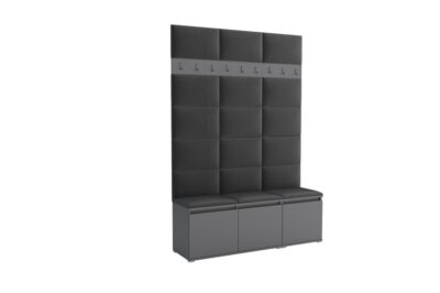 Garderoba do przedpokoju 150 cm grafit Luton III