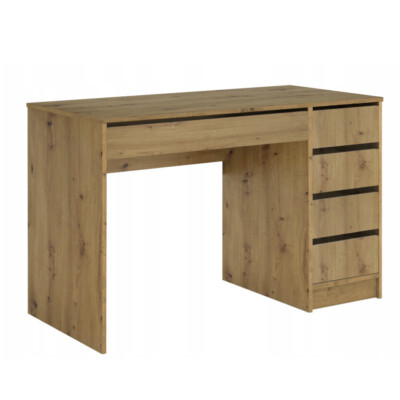 Biurko Maks dąb artisan 120cm prawe lewe