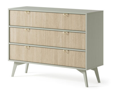 Komoda 106 3szuflady eukaliptus jodełka scandi FOR