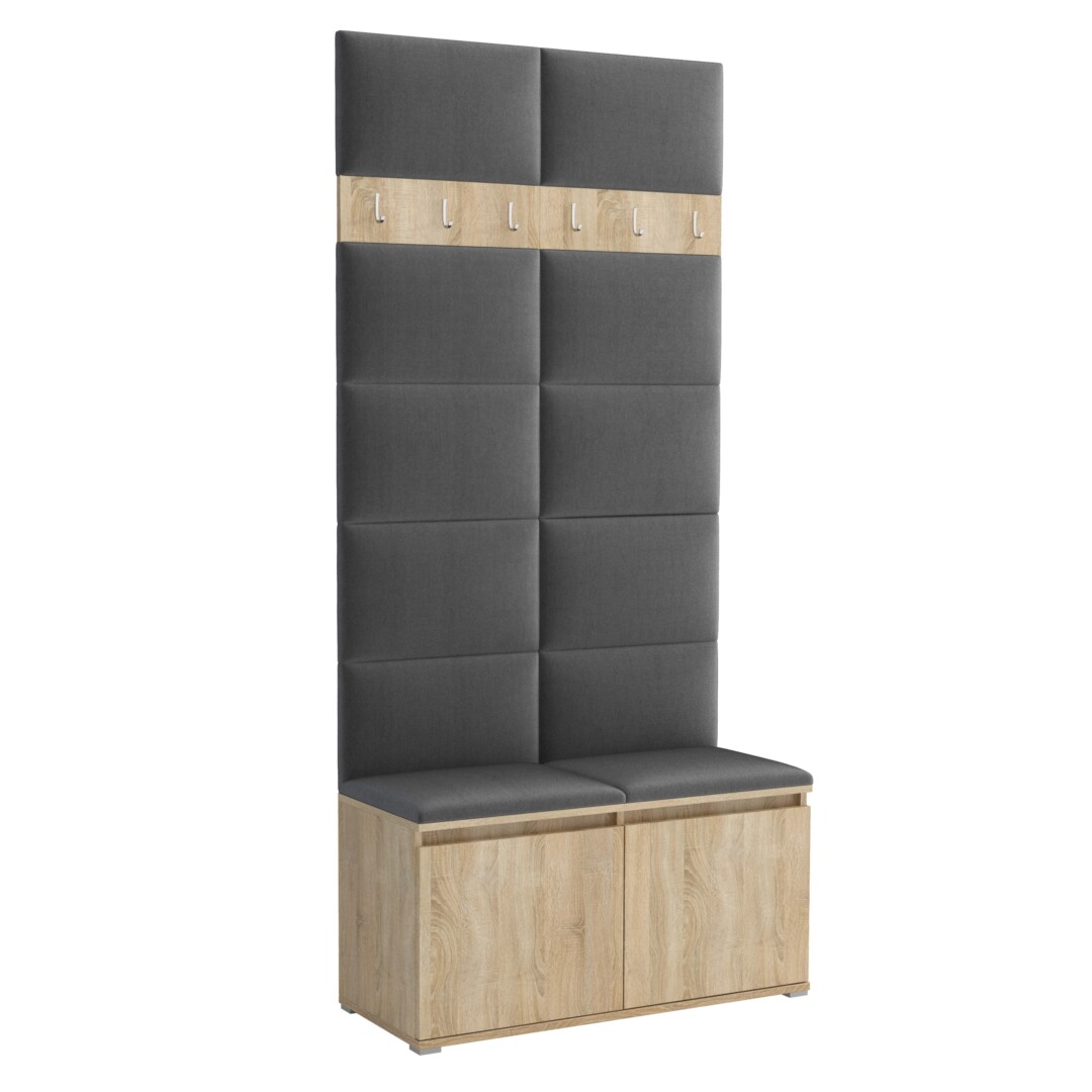 Garderoba do przedpokoju 100 cm dąb sonoma Luton I