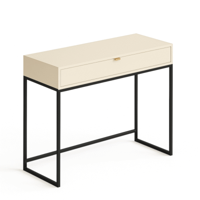 Toaletka konsola 92 cm kaszmir + czarne nogi Bella