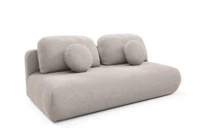 Kanapa sofa rozkładana 206 cm bez boków beżowa Tovo GM