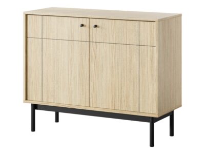 Komoda dwudrzwiowa nowoczesna 104 cm dąb linea JAPANDI