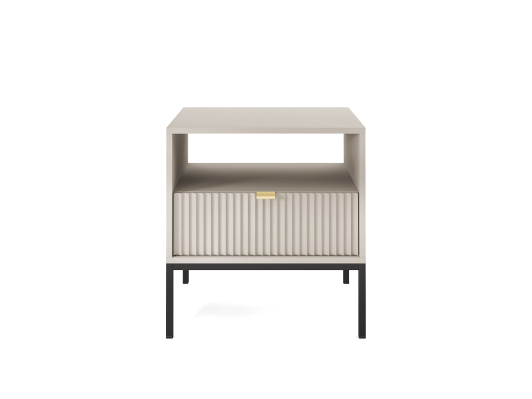 Stolik nocny 54 kaszmir designerski czarne nogi NOV