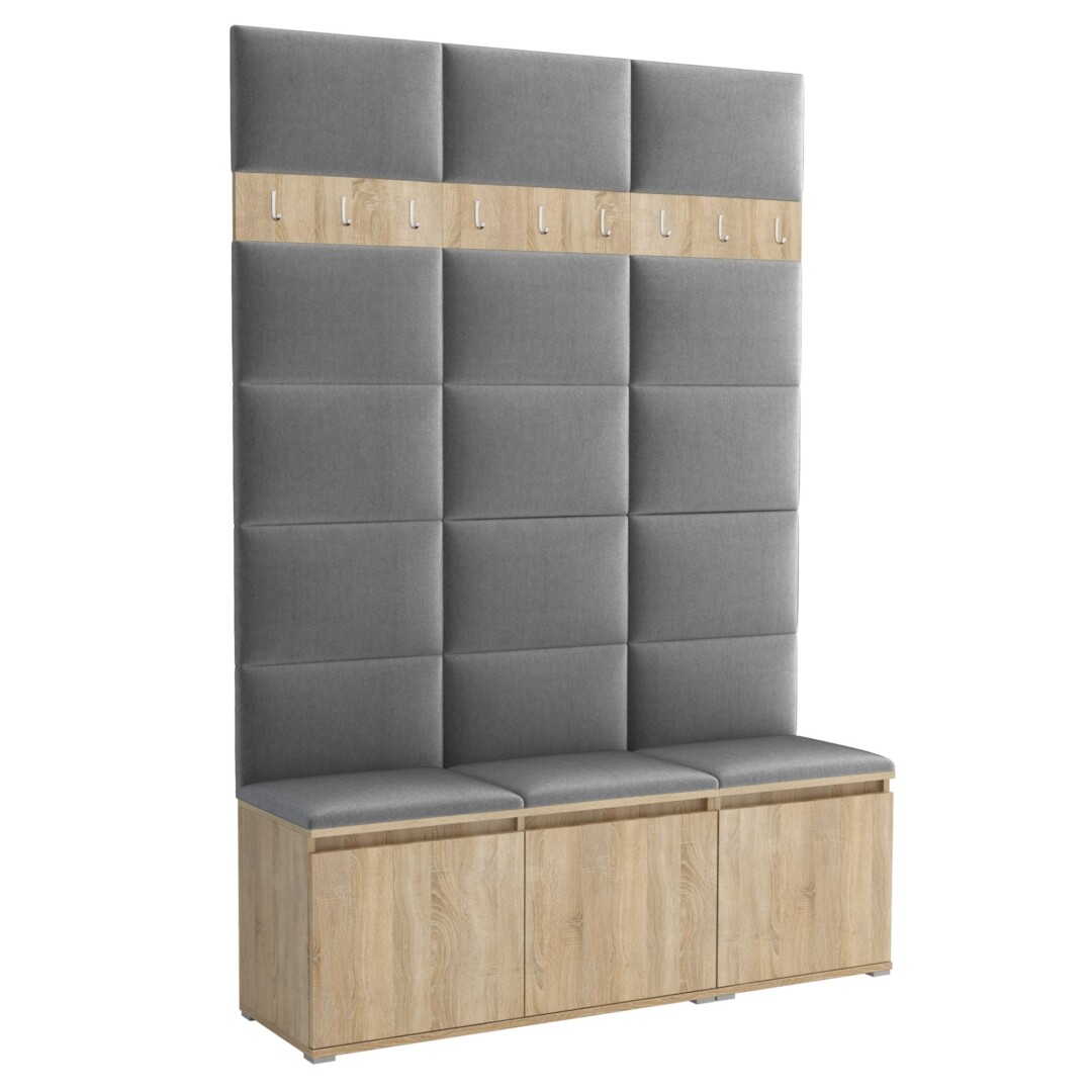 Garderoba do przedpokoju 150 cm dąb sonoma Luton III