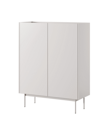 Komoda kaszmir + dąb linea 97 cm elegancka wysoka 2 drzwi COL