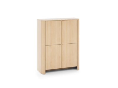 Komoda wysoka 103 cm 4 drzwi dąb vicenza Bari