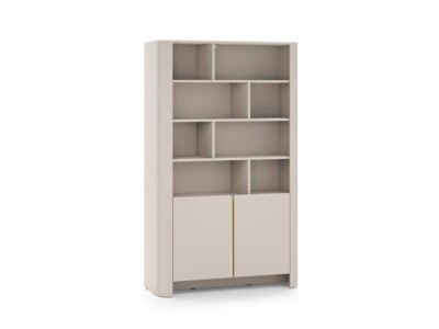 Regał 103 cm kaszmir złote wstawki Bari