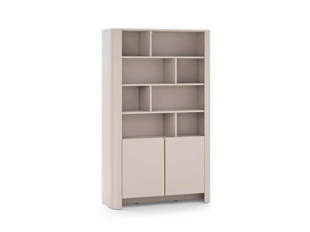 Regał 103 cm kaszmir złote wstawki Bari
