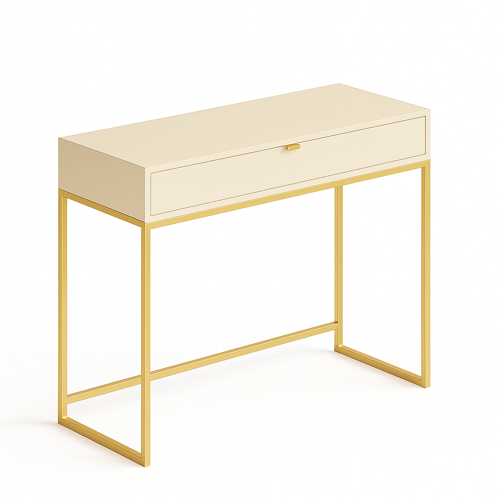 Toaletka Bella 92 cm (kaszmir + złote nogi)