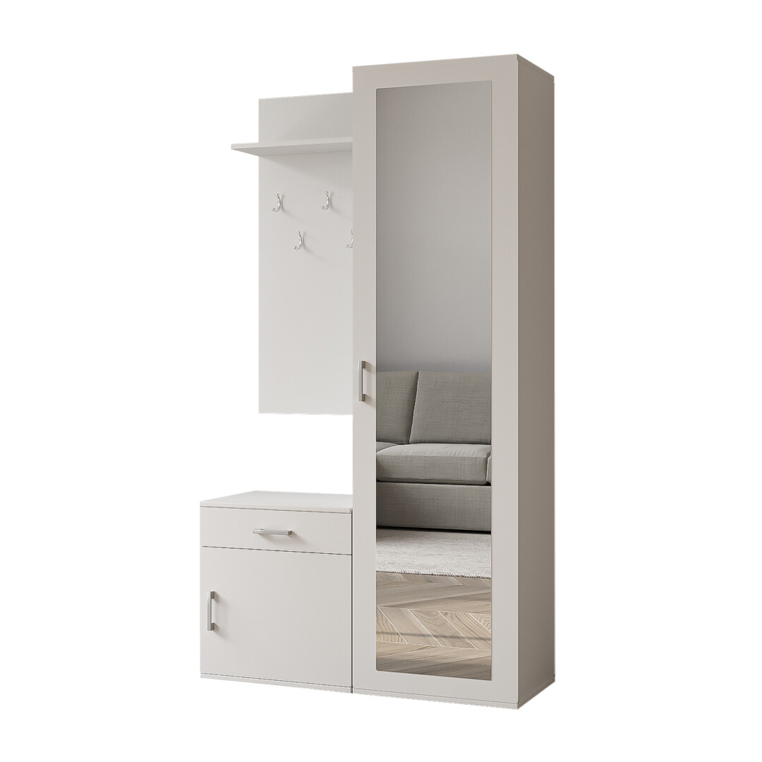 Garderoba 100 cm Paula (biała)