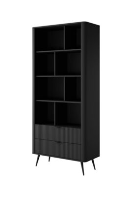 Regał z szufladami 82 cm czarny Lante
