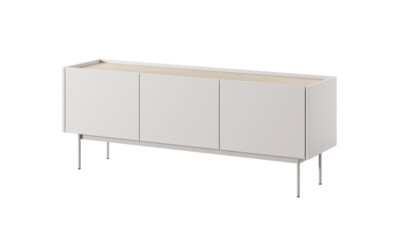 Szafka RTV kaszmir + dąb linea 144 cm elegancka i nowoczesna 3 drzwi COL