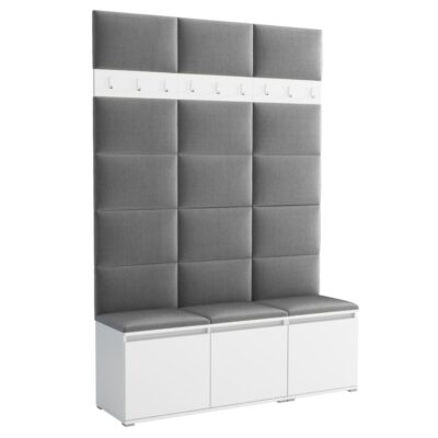 Garderoba do przedpokoju 150 cm biała Luton III