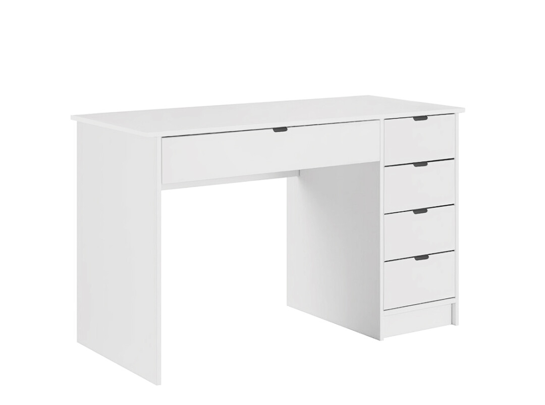 Biurko Maks (białe + czarne uchwyty)