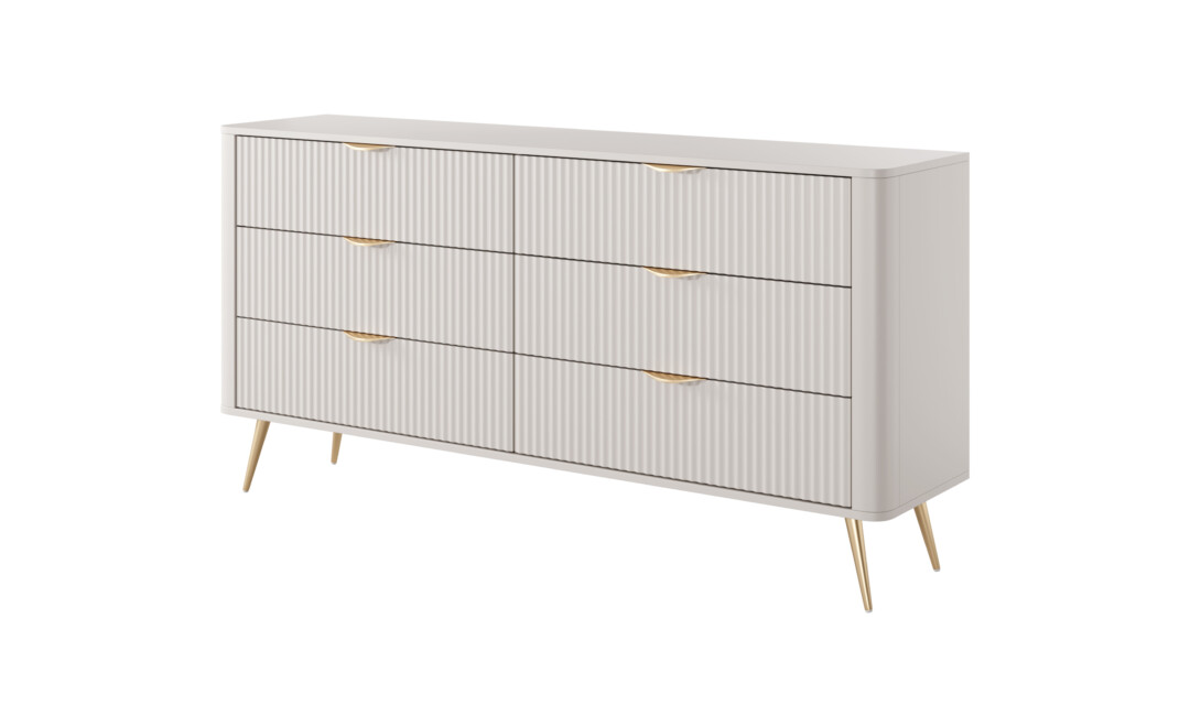 Komoda z szufladami 163 cm beż Lante