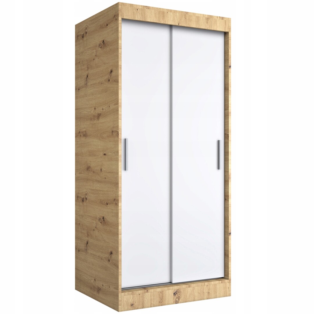 Szafa 90 cm (dąb artisan + biała) MKP