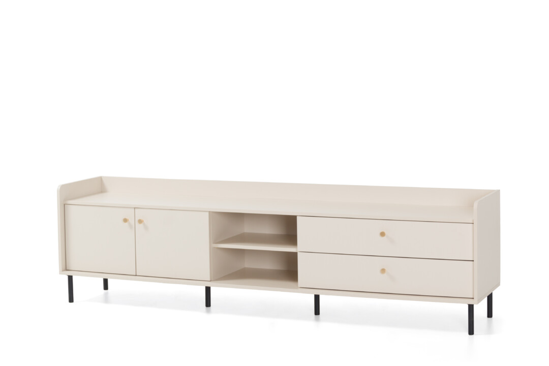 Szafka RTV 210 cm Grande 7 (beż piaskowy)