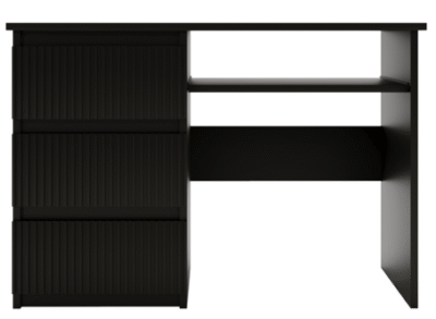 Biurko 110 cm czarne stylowe i nowoczesne, uniwersalne CS9 MDF
